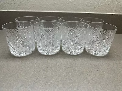 Buy 8 ROYAL DOULTON Elizabeth CRYSTAL WHISKEY GLASSES • 96.05£