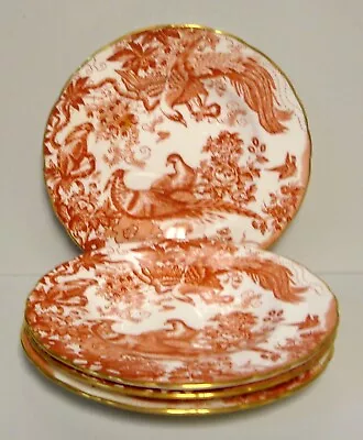 Buy Royal Crown Derby RED AVES Bread Plates SOLD IN SETS OF FOUR More Here • 89.71£