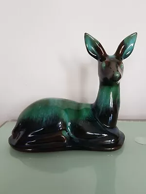 Buy Vintage Canadian Blue Mountain Pottery Deer Figurine 6.5x7 Inches • 12£