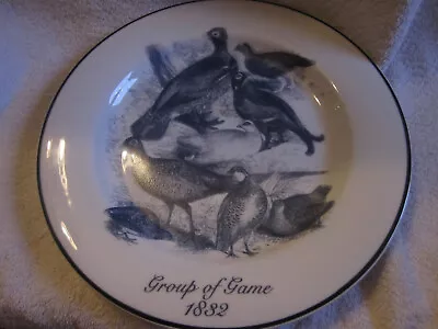 Buy Group Of Game 1832 Plate. Norfolk Blueware. Birds. 265mm Across • 18£