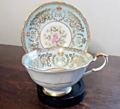 Buy Paragon Cup & Saucer - To Commemorate Queen's Coronation *CUP DAMAGED *PLATE VGC • 10£