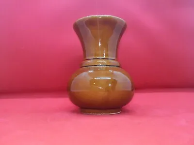 Buy Vintage Prinknash Pottery Brown Glaze Vase • 2.99£