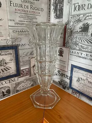 Buy Vintage  Cut Glass Large Heavy Vase • 5£