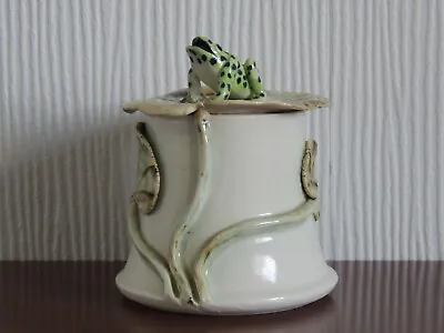 Buy Frog On Lily Pad Studio Pottery Storage Jar • 15£