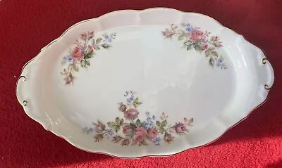Buy ROYAL ALBERT MOSS ROSE OVAL PLATE 10 Inches 25.5cm Long BONE CHINA FIRST QUALITY • 7.99£