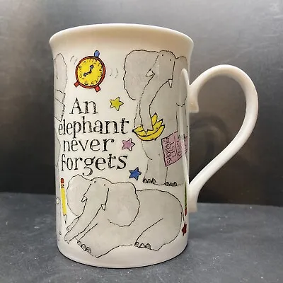 Buy Vintage Duchess An Elephant Never Forgets Fine Bone China Mug Made In England • 19.90£