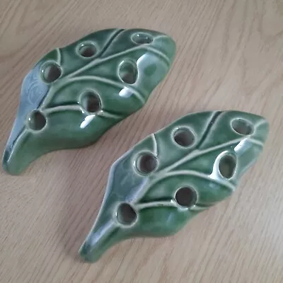 Buy  Pair Of Wade Green Leaf 6 Candle Holder  • 9.99£
