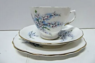 Buy Vintage Royal Osborne  Bone China  Floral Trio Cup Saucer Plate   • 15.16£