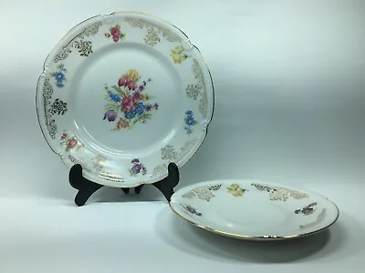 Buy Job Lots Mixed Vintage Bavaria Tea Dishes Flover From 1950s Plates Gold • 18.97£