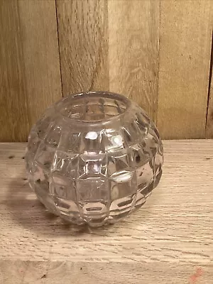 Buy Vintage Round Amethyst Vase Checkerboard Cube Pattern Globe  Purple Crystal • 9.59£