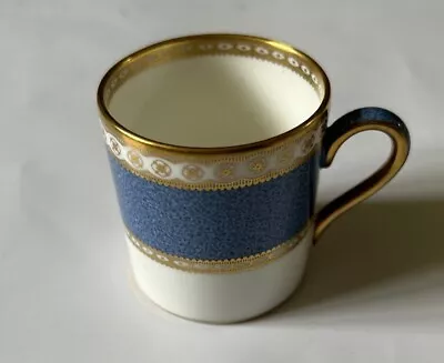 Buy Vintage Wedgwood Blue White And Gold Bone China Coffee Cup • 4.99£