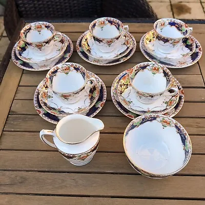 Buy Antique Imari China 1920s 5 Person Tea Set 17 Pieces Royal Stafford • 30£