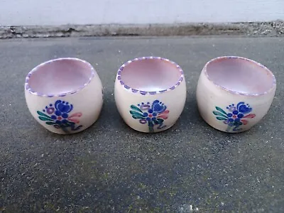 Buy Vintage Poole Pottery Ceramic Traditional Hand Painted Patten Three 3 Egg Cups • 19.95£