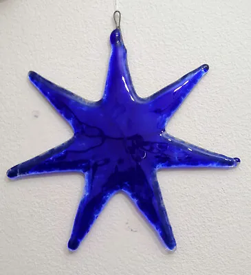 Buy Large  Handmade Fused Glass Christmas Star Great Unique Gift Handmade In The UK • 16£