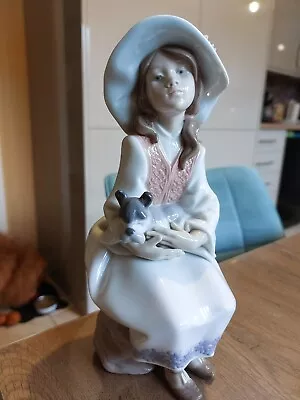 Buy Lladro Girl & Dog Figurine • 89.99£