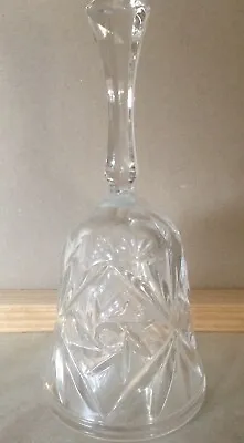 Buy Pretty Cut Glass Hand Bell  -  7  Inches Tall • 1.50£