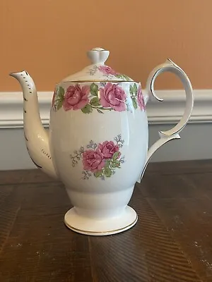 Buy Vintage Lady Alexander Rose Queen Ann Fine Bone China England Teapot Coffee Pot • 93.70£