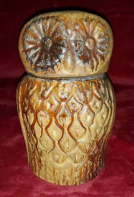Buy Vallauris Pottery Owl Figurine Jar Biscuit Jar. Ref00017 • 75£