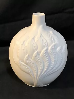 Buy VTG HTF Kaiser 4” Vase White Porcelain Lily Of The Valley Stylized W Germany • 18.97£