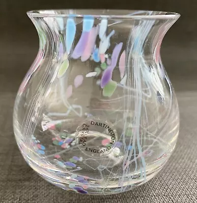 Buy Dartington Glass/Crystal Vintage  Confetti  Mama  Size Posy  Vase Ex Condition • 15£