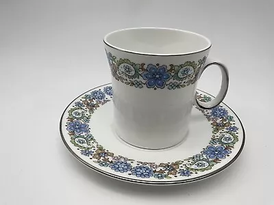 Buy Royal Stafford - Fascination - Tea / Coffee Cup & 2 Saucers - Blue Green Flowers • 8.95£