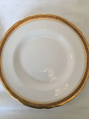 Buy Vintage Tuscan 2 X Bone China Side Plates Gold & Black Pattern Set Of 2 • 5.49£