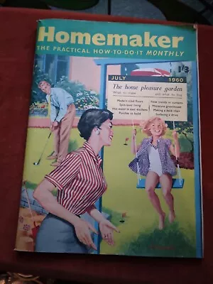 Buy Homemaker Magazine July 1960 Retro Art Cover.e3 • 2.99£