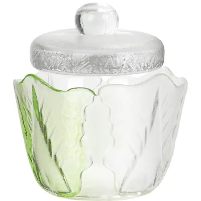 Buy  Glass Fruit Bowl With Lid Japanese Pickle Jar Shallow Stain • 30.29£