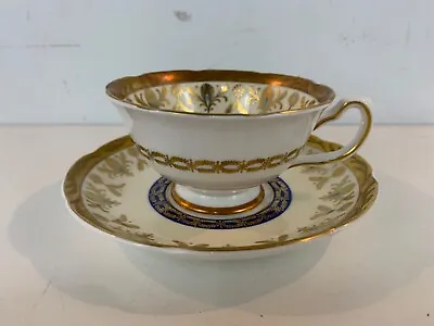 Buy Vintage Royal Grafton Porcelain Cup And Saucer With Hand Painted Floral Dec. • 72.39£