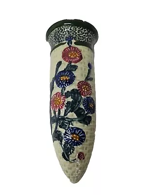 Buy Floral Japan Hand Painted Ceramic Wall Pocket Vintage • 18.94£