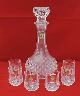 Buy Cristal D'Arques Decanter And Shot Glasses • 50£