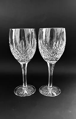 Buy Edinburgh Crystal Montrose Pair Claret Wine Glasses 7 3/4” • 50£