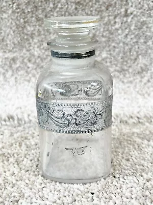 Buy Vintage Glass Apothecary Jar/ Bottle With Lid • 22.99£
