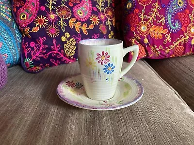 Buy Clarice Cliff Aura Daisy Coffee Cup And Saucer • 95£