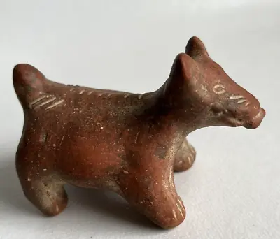 Buy Vintage Art Pottery Red Mud Dog Brasil 1978 Figurine • 28.88£