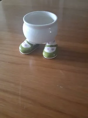 Buy Vintage 1970s Style Carlton Ware Walking Feet Green Shoes Egg Cup 1978 • 9.50£
