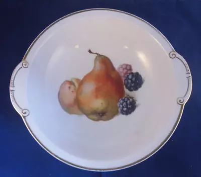 Buy Antique Thomas Bavaria Fruit Serving Bowl.German Porcelain.Pears & Blackberries • 6.95£