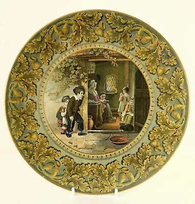 Buy Prattware Plate 'The Truant' By Thomas Webster . C. 1855 • 5£