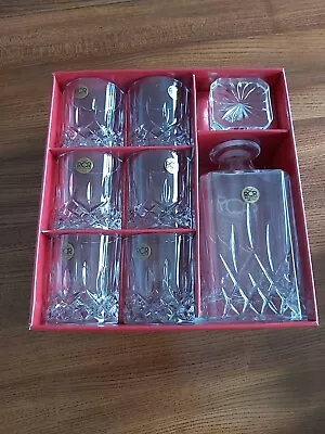 Buy Opera Crystal Set 7 Pieces Whisky Decanter & 6 Tumblers Boxed New UNUSED • 25£