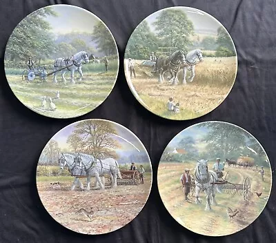 Buy 4 Royal Doulton Limited Edition  As Once They Worked The Land  Plates With COA • 19.95£