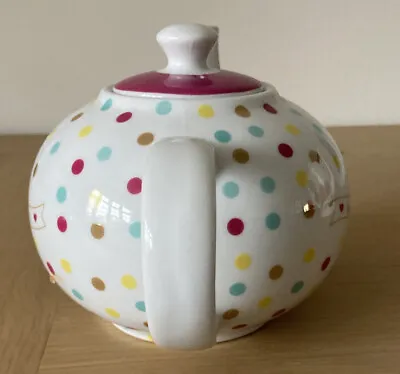 Buy Tea Pot Dotty Multicoloured ‘A Little But Of What You Fancy Does You Good’ • 4.99£