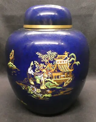 Buy Carlton Ware Bleu Royale Mikado Large Ginger Jar - 22cm Tall • 156.44£