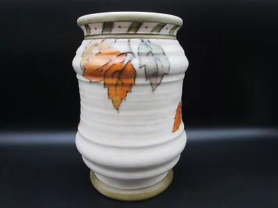 Buy Charlotte Rhead Vase Golden Leaves Pattern Crown Ducal 4921 Excellent Condition • 79.99£