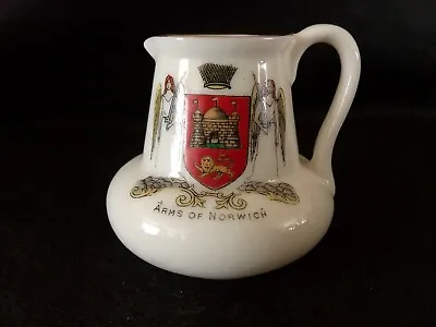 Buy Crested China - ARMS OF NORWICH Crest - Winchelsea Ewer - Savoy China. • 5.60£