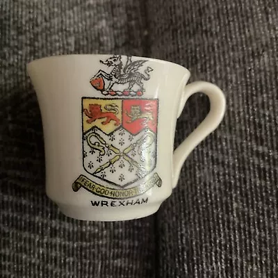 Buy Crested Ware Small Cup Wrexham Grafton China • 1.49£