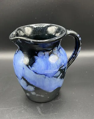 Buy Ewenny Welsh Studio Pottery Milk Jug With Blue Crystalline Glaze 12cm • 12£