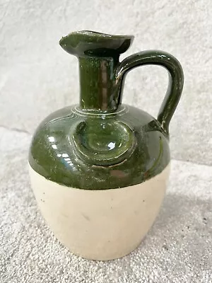 Buy Vintage Portobello Ceramic Pottery Green Glaze Bottle Flagon • 22.99£