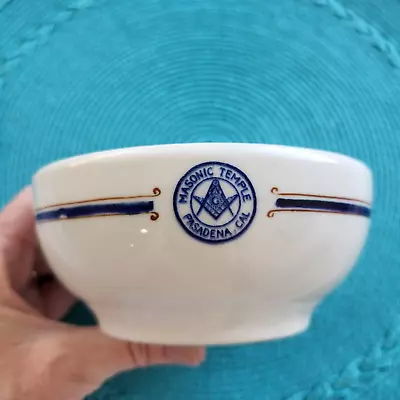 Buy Masonic Temple Pasadena, Cal Mayer China Pre-1950 Small Bowl Restaurant Ware • 28.11£