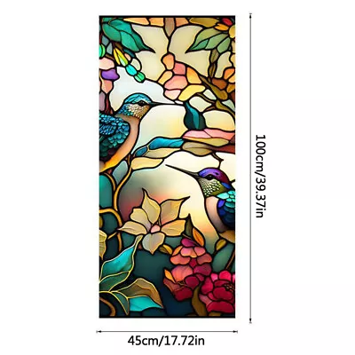 Buy Privacy 3D Static Cling Frosted Stained Window Film Flower Glass Sticker Decor P • 5.89£