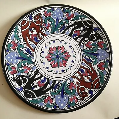 Buy Large Vintage North African Art Pottery Plate With  Camels -Hand Painted  • 12.99£